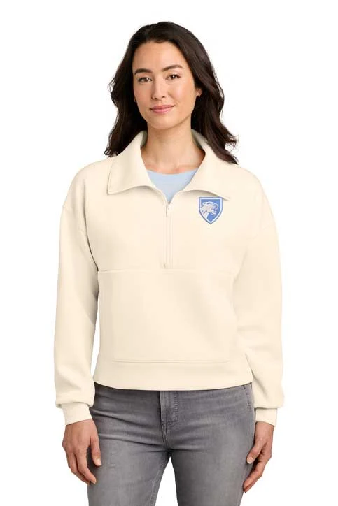 TravisMathew Women's Momentum Shift 1/2-Zip in Eggnog
