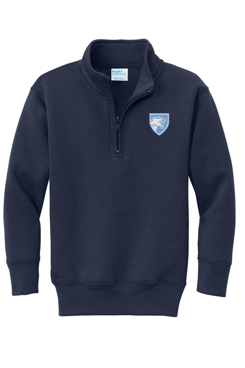 Adult Port & Co Core Fleece 1/4-Zip Sweatshirt PC78Q