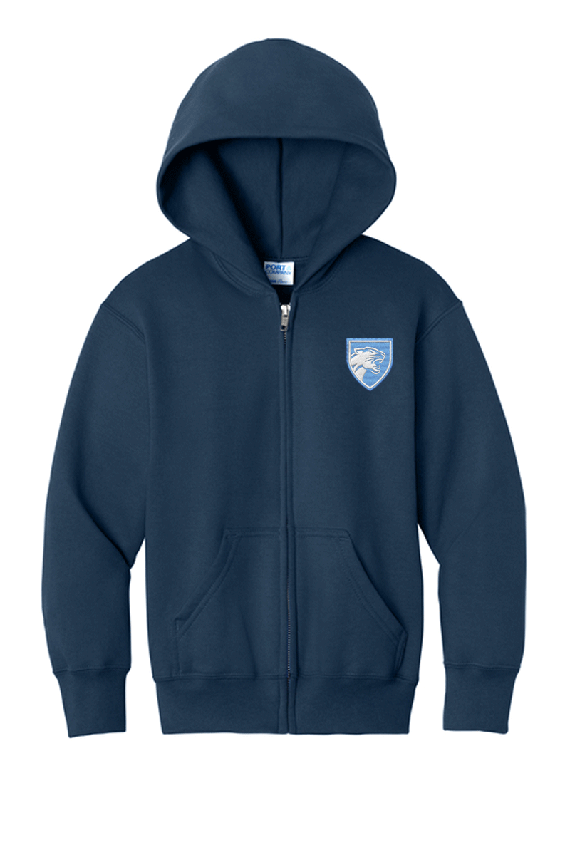 Adult Port & Co Core Fleece Full-Zip Hooded Sweatshirt PC78ZH